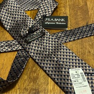 Jos. A. Bank Geometric Brown and Blue Tie